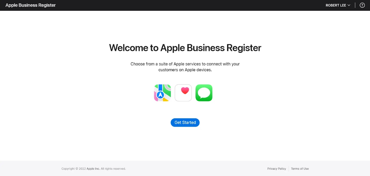 Apple Business Register